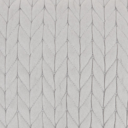 Light Gray Braided Chevron Throw Pillow